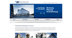 Desktop Screenshot of ibf-ingenieure.de