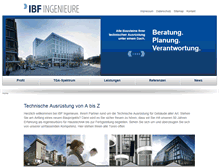 Tablet Screenshot of ibf-ingenieure.de